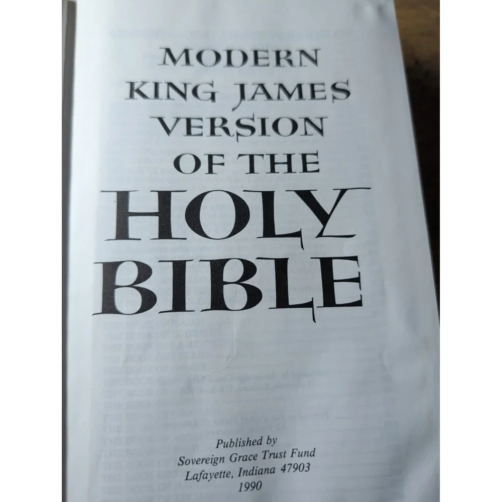Holy Bible The Modern King James Version Sovereign Grace Trust - Jay Green 1990